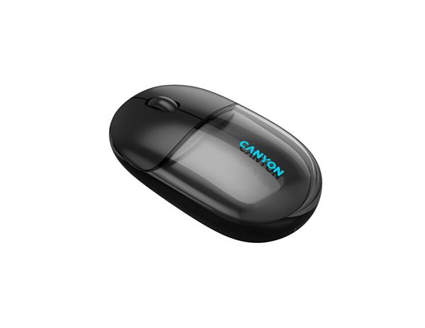Canyon OnClick 24, 2v1 bezdrôtová optická myš Bluetooth / 2.4 GHz, 1.200 dpi, akumulátor 5.000 mAh, čierna