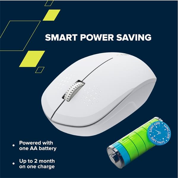 Canyon OnClick W04, Bluetooth optická myš, 1200 dpi, 3 tlač, 1x AA, úspora energie, čierna