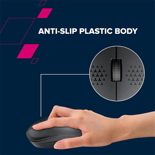 Canyon OnClick W04, Bluetooth optická myš, 1200 dpi, 3 tlač, 1x AA, úspora energie, čierna