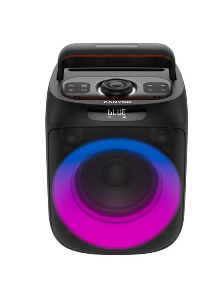 Canyon OnFun 6, 40 W Bluetooth prenosný párty reproduktor s RGB osvetlením, ekvalizérom a vstupom pre mikrofón/gitaru