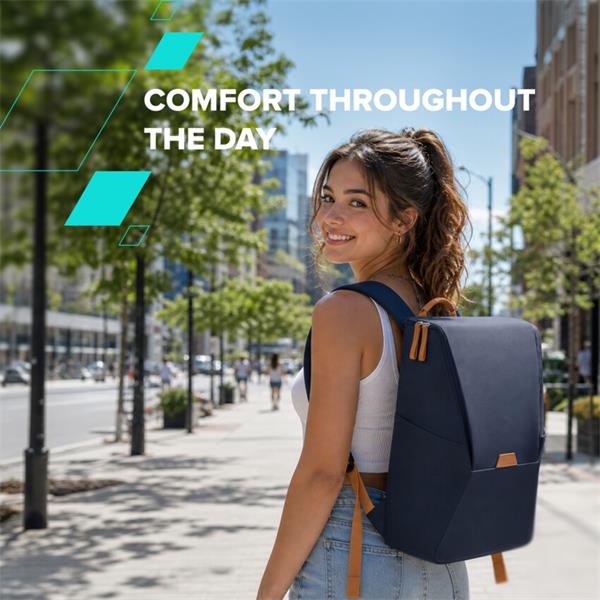 Canyon OnPack E01, ekologický batoh na notebook do 15,6", vodeodolný, z recyklovaných materiálov, tmavomodrý