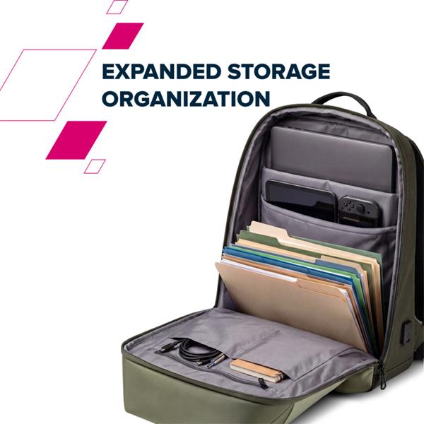 Canyon OnPack UR01, batoh na notebook do 15,6", vodeodolný, USB-A nabíjací port, z recyklovaných materiálov, zelený