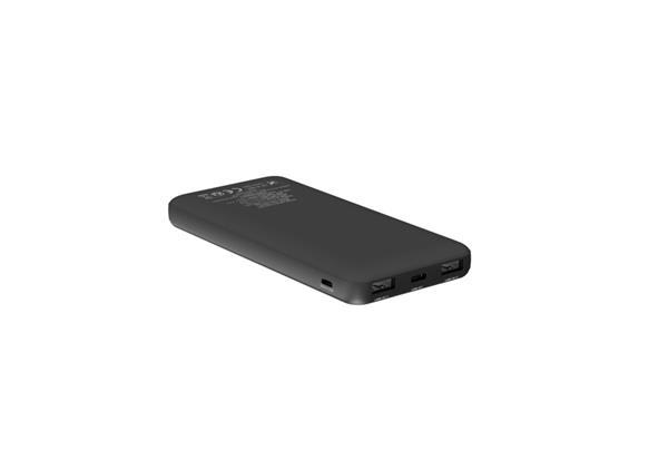 Canyon OnPower 100, Powerbank, 10.000 mAh, LED indikátor, in: 1x USB-C/1x microUSB, out: 1x USB-C a 2x USB-A