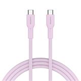 Canyon OnWire CCAP60CL, kábel nab. a synchr., USB-C / USB-C, 60W PD, 480Mbps, opletený, 1 m, ružový