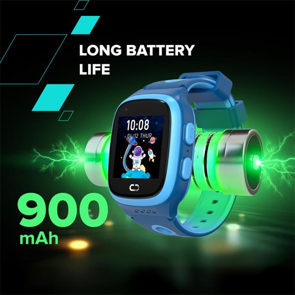 Canyon Zefir KW-49, smart hodinky pre deti, E-SIM 4G VoLTE, GPS, Video volania, SOS tlačidlo, modré