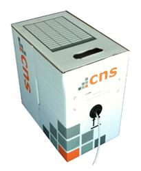 CNS kabel UTP, Cat5E, drát, LSOH, Eca, box 100m - šedá