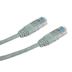 CNS patch kábel Cat5E, UTP - 10m , šedý