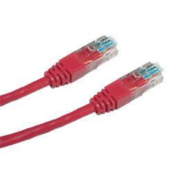 CNS patch kábel Cat5E, UTP, 5m, červený