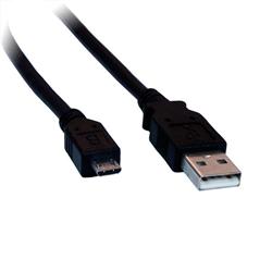 CNS USB 2.0 kábel, A/male - Micro-B/male, 2m, čierny