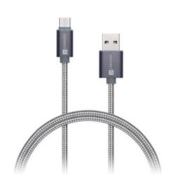 CONNECT IT Wirez Premium Metallic USB-C (Type C) -> USB-A, USB 3.1 Gen 1, silver gray, 1m