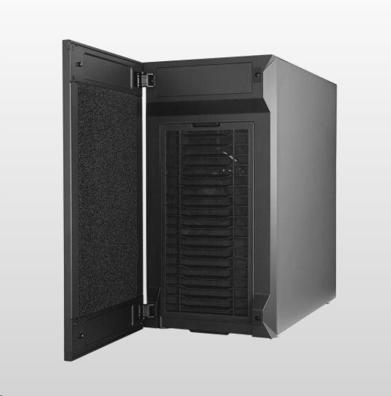CoolerMaster case Silencio S400 Steel, mATX, USB3.0, Card reader, bez zdroja, čierna
