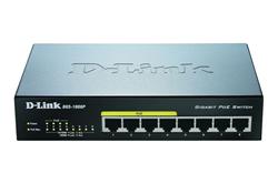 D-Link DGS-1008P 8-port 1Gb switch, 4x PoE+
