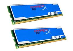 DDR 3.. 4GB . 1600MHz. CL9 Hyper X Blu Kingston XMP (2x2GB)