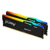 DDR 5.... 32GB . 6400MHz. CL32 FURY Beast Black RGB Kingston XMP/EXPO (2x16GB)