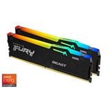 DDR 5.... 64GB . 6000MHz. CL36 FURY Beast Black RGB Kingston XMP/EXPO (2x32GB)