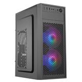 Eurocase ML N6-530B ARGB, skrinka ATX, 2x ARGB ventilátor, 2xUSB3.0, čierna