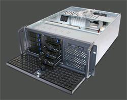 Eurocase rackmount 19", 4U-55, 10x Hot-Swap SATA 2,5/3,5" HDD, bez zdroja