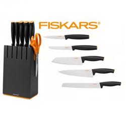 FISKARS Blok čierny s 5 nožmi Functional Form
