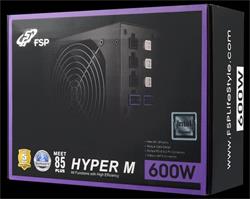 Fortron FSP HYPER M 600, zdroj 600W 85+, Aktiv. PFC, 12cm fan, retail
