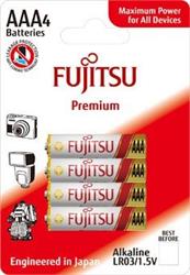 Fujitsu Premium Power alkalická batéria 1.5V, LR03/AAA, blister 4ks