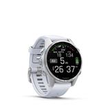 Garmin fenix 8 - 43mm, AMOLED, Silver, Whitestone band