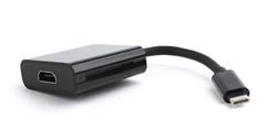 Gembird adaptér USB-C (M) na HDMI (F), 0,15m kábel, čierny