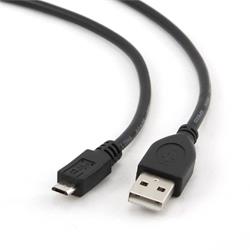Gembird kábel Micro USB (M - M), 1.8 m, čierny