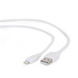 Gembird kábel nabíjací Lightning 8-pin (M) na USB 2.0 (M), 2 m, biely
