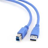 Gembird kábel USB 3.0 (AM) na USB 3.0 (BM), 1.8 m, modrý