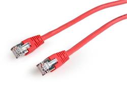Gembird patch kábel Cat6 FTP, 3 m, červený