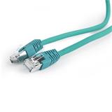 Gembird patch kábel S/FTP Cat. 6A LSZH, 1 m, zelený