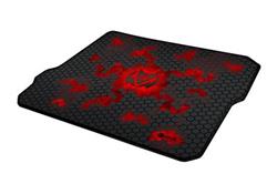 Hráčska podložka pod myš C-TECH ANTHEA CYBER RED, 320x270x4mm, obšité okraje