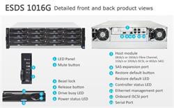 Infortrend EonStor DS 1000 3U/16bay, Single controller 1x6Gb SAS EXP. Port, 4x1G iSCSI ports +1x host board slo