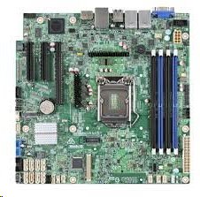 Intel® Server Board S1200SPL 1xLGA1151, C236, 4xDDR4, 8xSATA, (2,1x PCI-E 3.0 x8,x4), I/O Exp. module,2x1GbE