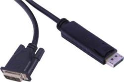 Kabel DisplayPort DP-DVI prepojovací 2m