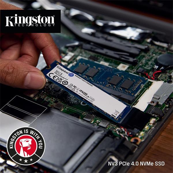 Kingston 1000GB NV3 SSD PCIe 4.0 NVMe M.2 2280 ( r6000MB/s, w4000 MB/s )