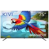 KIVI TV 75U760QB, 75" (187cm), HD LED TV, AndroidTV 11, Black, 3840x2160, GAME MODE, HLG, HDR, 127 kWh,WIFI5