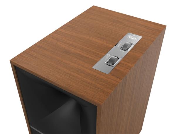 Klipsch The Nines, aktívne reproduktory, 240 W, Bass-reflex, BT, HDMI ARC, USB, Opt., Phono/Line In, matná čierna, pár