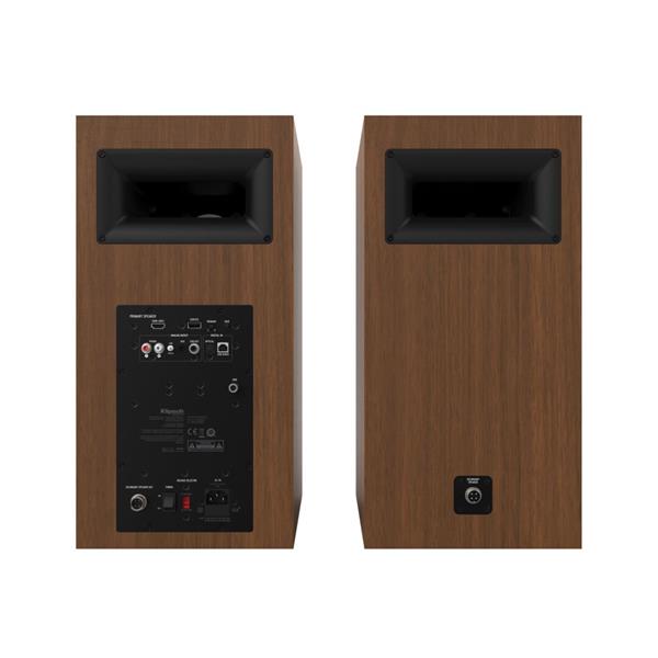 Klipsch The Nines, aktívne reproduktory, 240 W, Bass-reflex, BT, HDMI ARC, USB, Opt., Phono/Line In, matná čierna, pár