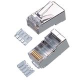 Konektor 8/8 RJ45, cat.6a, STP vložkou 100ks/bal, AWG 24 (lanko)