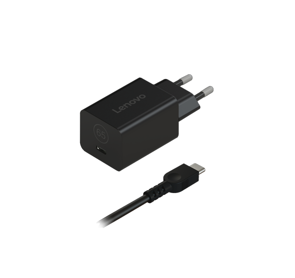 Lenovo 65W, USB-C, AC Adapter, GaN nano, 1,8m kabel