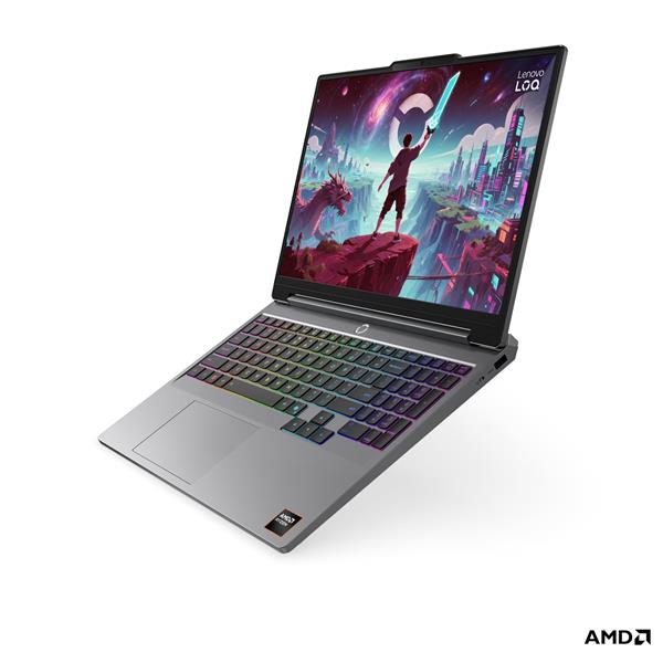 Lenovo IP LOQ 15AHP11, Ryzen 7 250, 15.3˝ 2560x1600 WQXGA, RTX 5070/8GB, 32GB, SSD 1TB, FDOS, šedý, 2y CI bez AC