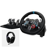 Logitech® G29 Driving Force Racing Wheel for PlayStation®5 and PlayStation®4 BLACK + G321 Combo