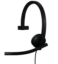 Logitech® H570e USB Headset Mono (Teams version) headset - BLACK - USB-A