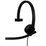 Logitech® H570e USB Headset Mono (Teams version) headset - BLACK - USB-A