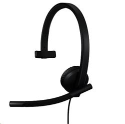 Logitech® H570e USB Headset Mono (Teams version) headset - BLACK - USB-C