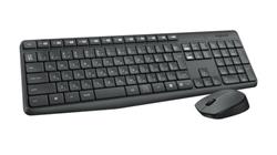 Logitech® MK235 Wireless Keyboard and Mouse - GREY - US INT'L - INTNL