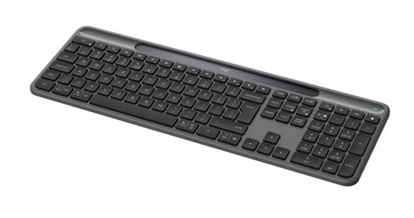 Logitech® Slim Solar+ for Business - GRAPHITE-US INT'L-2.4GHZ/BT