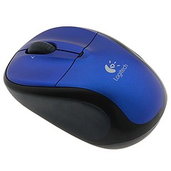 Logitech® V220 Cordless Optical USB Mouse for DELL Notebooks BLUE