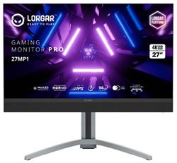 Lorgar 27MP1, plochý herný monitor 27´´, 4K UHD 3840x2160, 1 000 000:1, 1ms, 1000cd, HDMI, DP, USB-C(90W), 2.1 repro